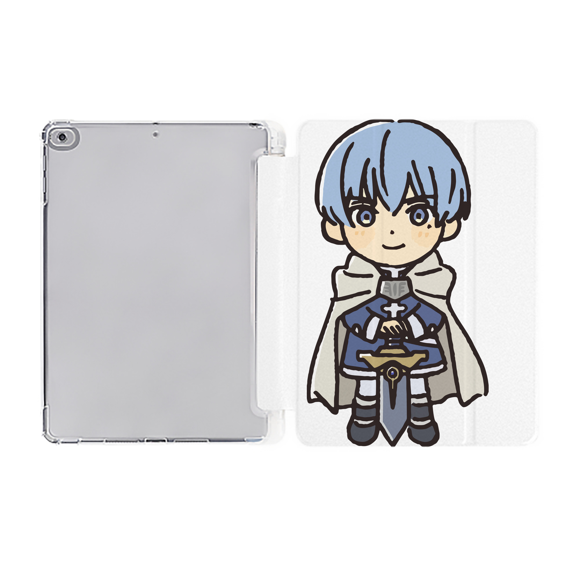 （画像用） 葬送のフリーレン Frieren IPad ケース ペン収納付き 三つ折りスタンド PUレザー×シリコン 対応機種9.5/10.5/10.9インチ